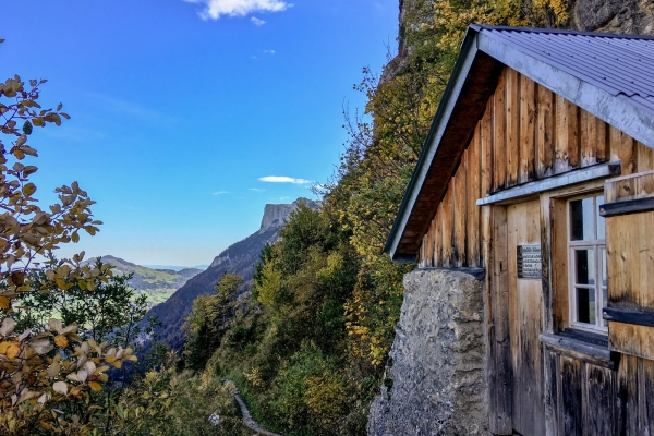 Au-dessus du Seealpsee sur le Säntis (AI)