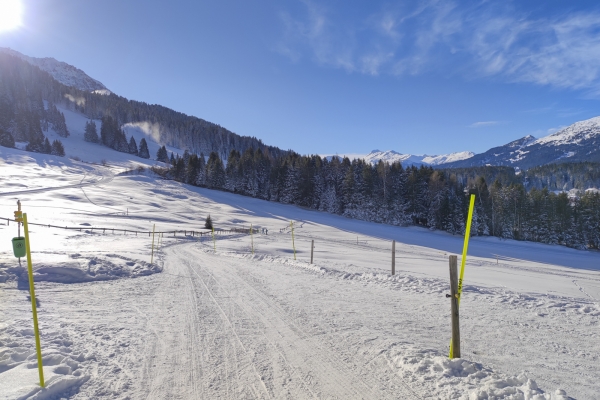 Loin des pistes de ski à Lenzerheide