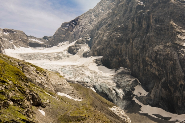 Hoch über dem Gletscher