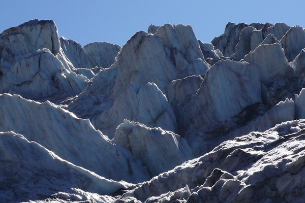 Randonnée impressionnante sur le glacier 