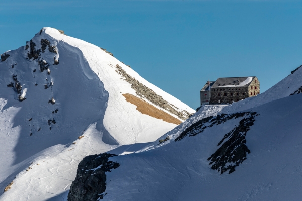 La cabane Britannia en hiver