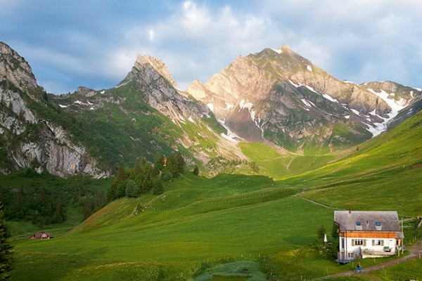 Alpwirtschaft über dem Vierwaldstättersee