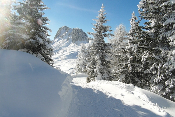 Riederalp, fraîchement enneigée