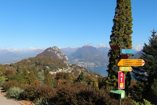 Dal monte panoramico di Lugano a Morcote