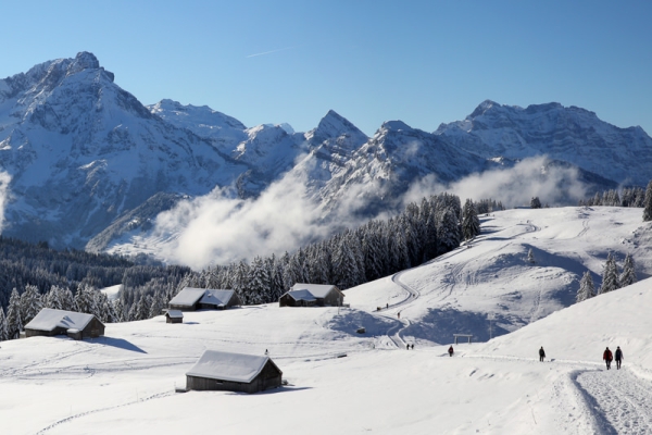 Au-dessus du lac de Walenstadt