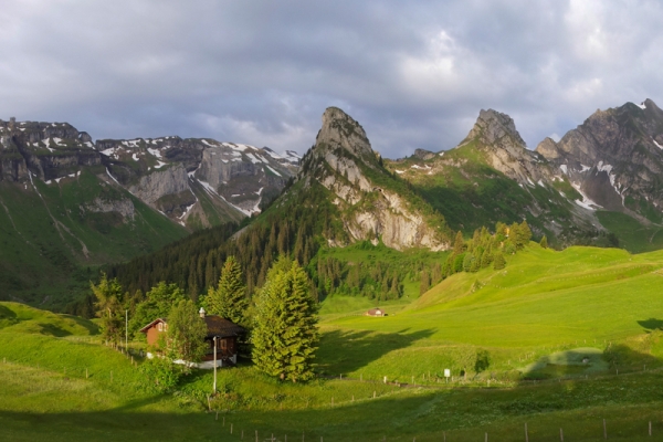 Alpwirtschaft über dem Vierwaldstättersee