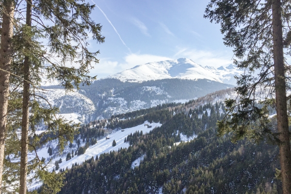 Auf Sonnensuche bei Sedrun 