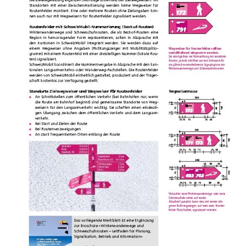 Aide-mémoire Signalisation supplémentaire f