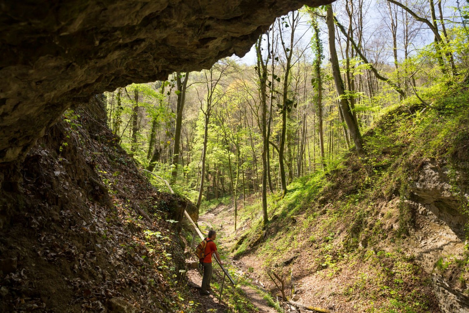 Der Weg fädelt sich an den Ruschbachfällen vorbei ins Ruschbachtal.