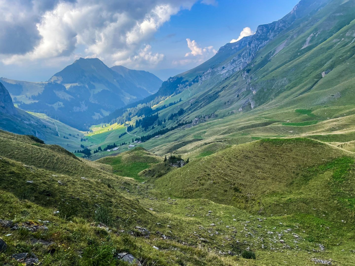 Blick ins Kleinmelchtal von der Talalp aus.