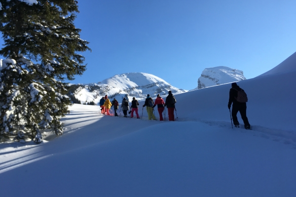 Zum Brisizimmer SCHNEESCHUHWANDERUNG