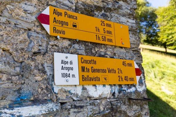 Zu Fuss auf den Monte Generoso