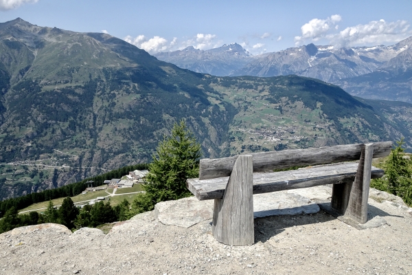 Panoramawanderung oberhalb von Grächen