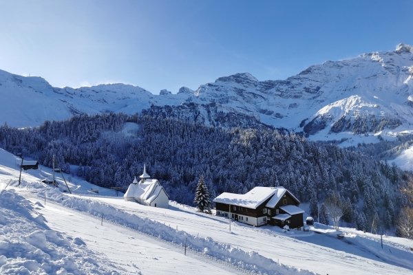 La vallée d’Engelberg en hiver