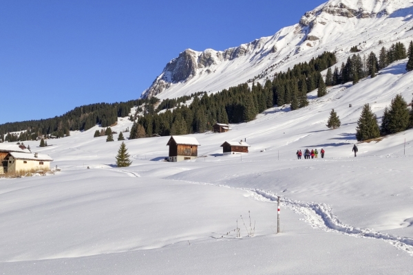 Loin des pistes de ski à Lenzerheide