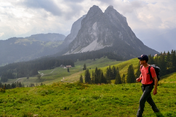 Vue sur les Mythen dans le canton de Schwyz