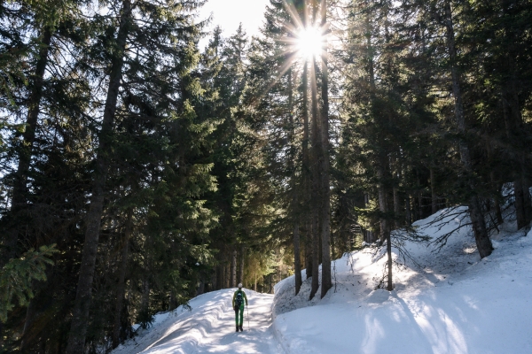 Unterwegs beim ehemaligen Maiensäss