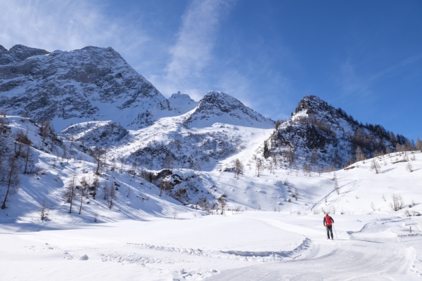 Die Schneeinsel oberhalb von Airolo