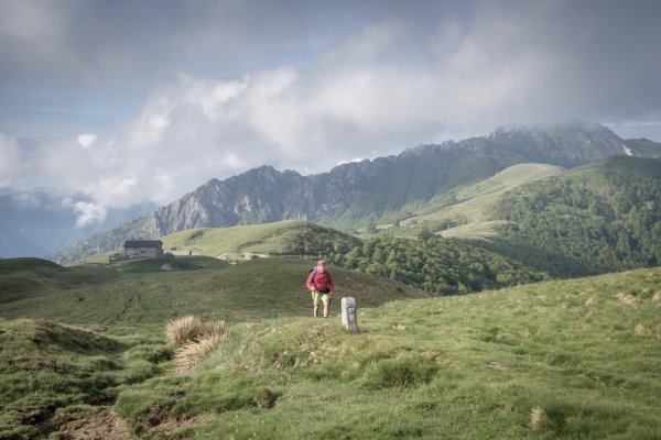 Einfache Gratroute über dem Val Colla