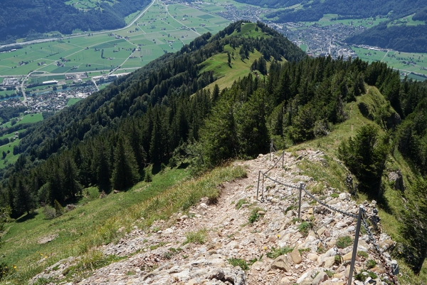 Vue sur la plaine de la Linth