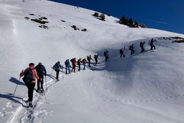 Schneeschuhwanderung Lombachalp - Hoganthütte