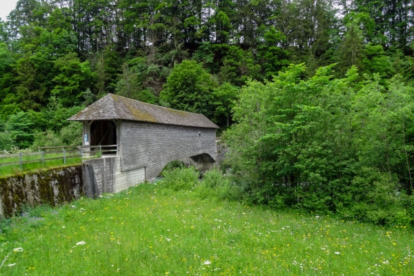 Entlang der Saane und umgeben von den Freiburger Voralpen