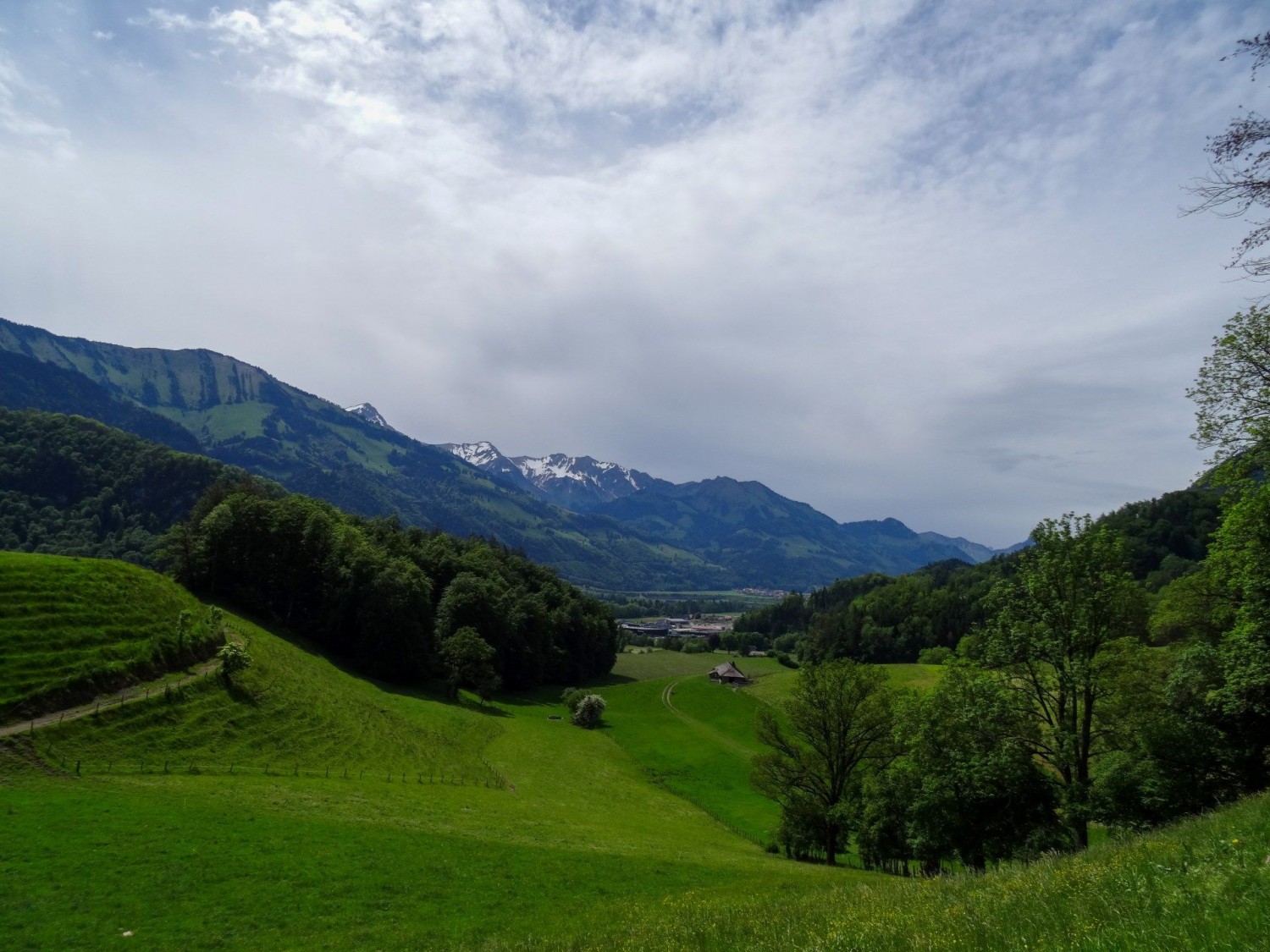 Une vue plaisante de Gruyères.