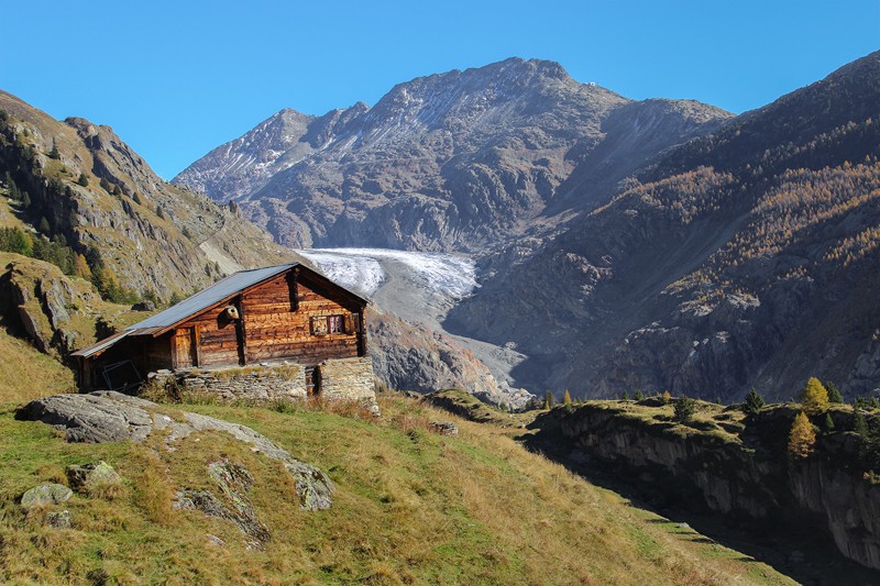 Uriger Alpstafel Oberaletsch. Bild: Andreas Sommer