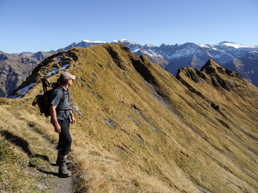 Peu après le point culminant de la randonnée de montagne.