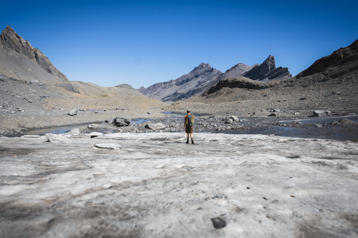 Die letzten Überreste des Glacier de la Forcle. Bild: Alex J. Wissmann