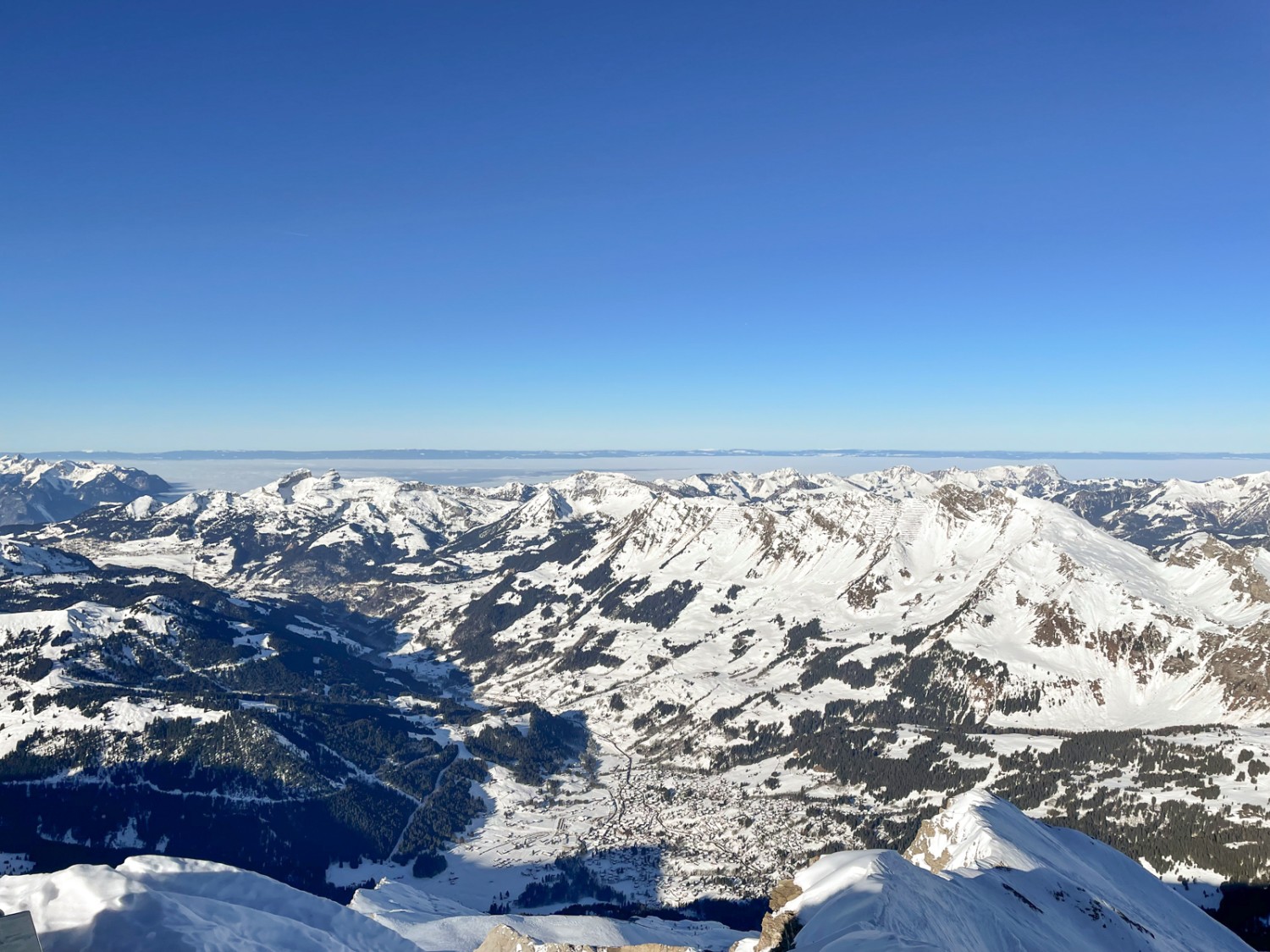 Vue sur Les Diablerets. Photo: Rémy Kappeler