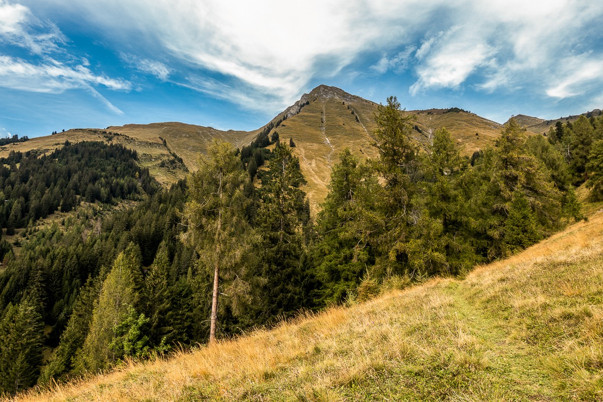 Ein Blick zurück von Balnettis zum Montalin. Bild: Fredy Joss