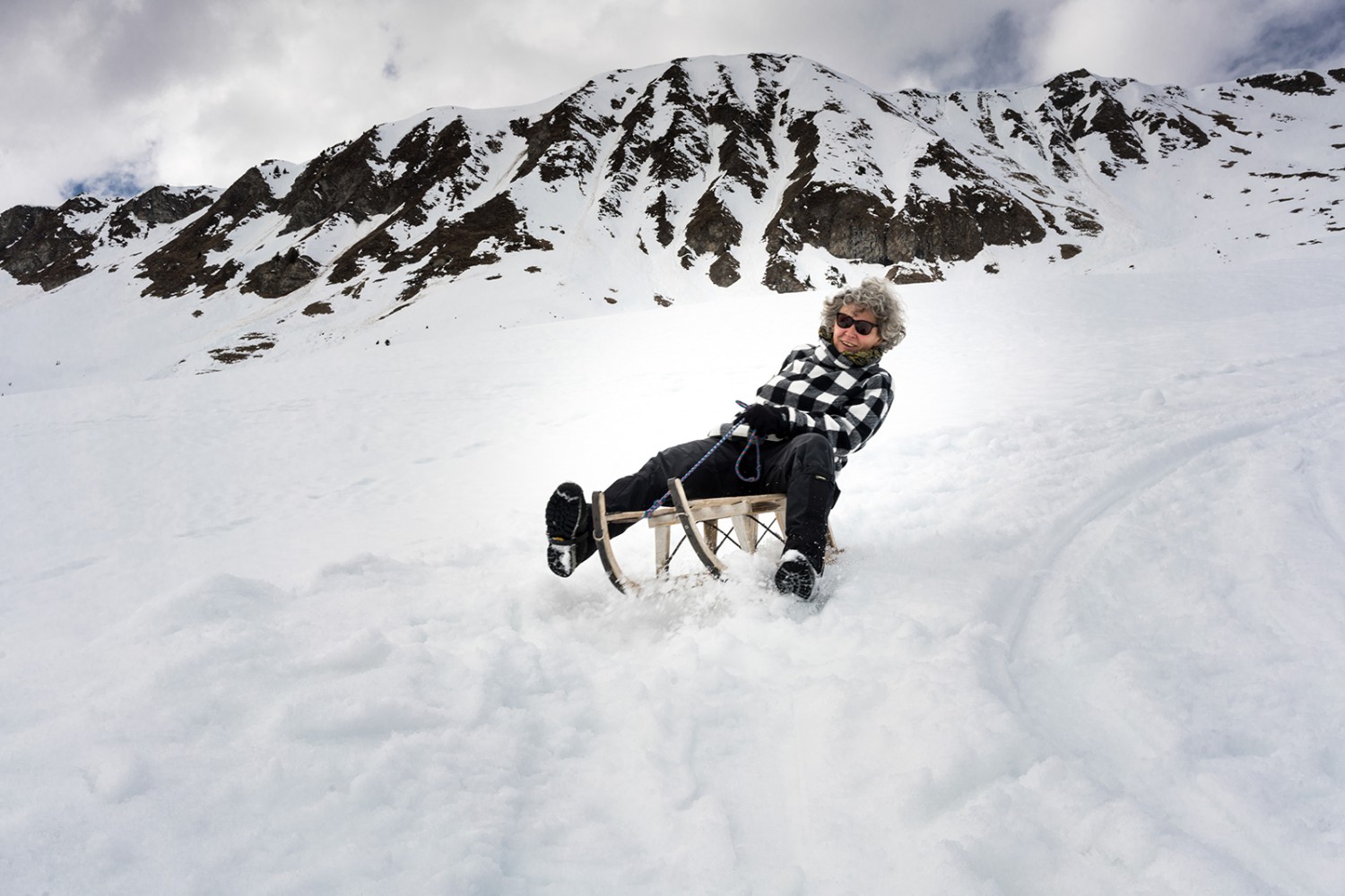 On redescend en luge.