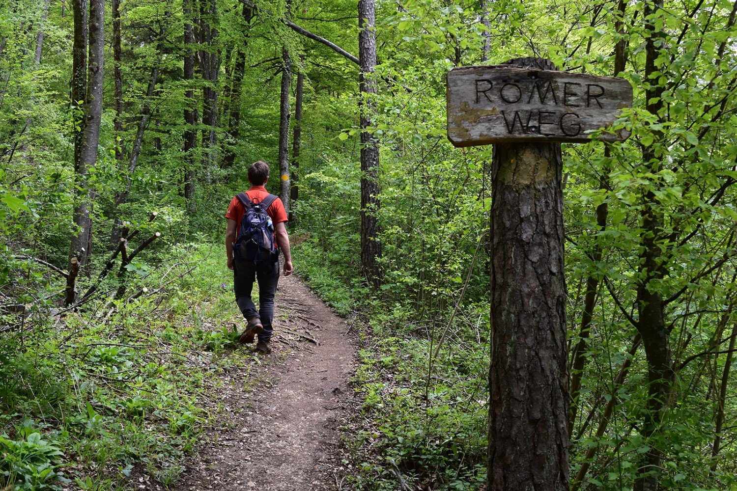 Auf antiken Pfaden: Der alte Römerweg ist heute ein Wanderweg.  