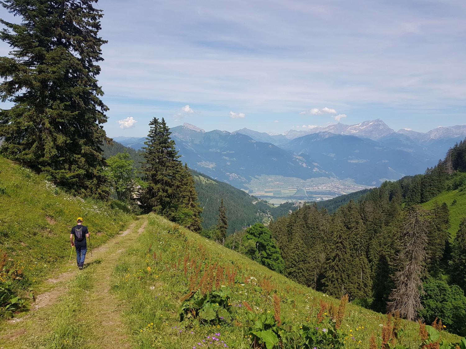 Der neu markierte «Sentier des alpages de Vionnaz» ist ebenso malerisch wie komfortabel. Bild: Patricia Michaud