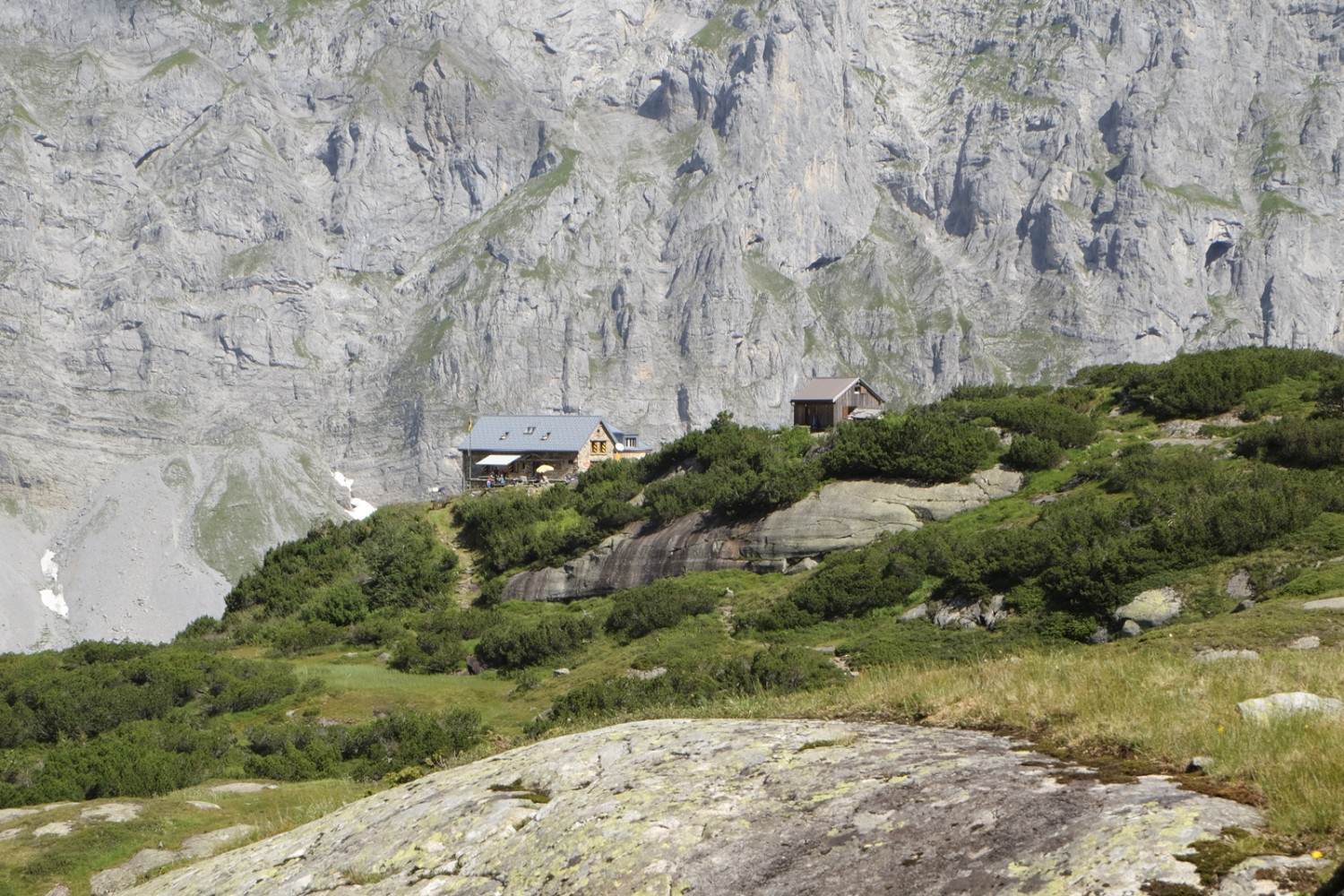 Die Kröntenhütte ist ganz nah. Bild: Elsbeth Flüeler