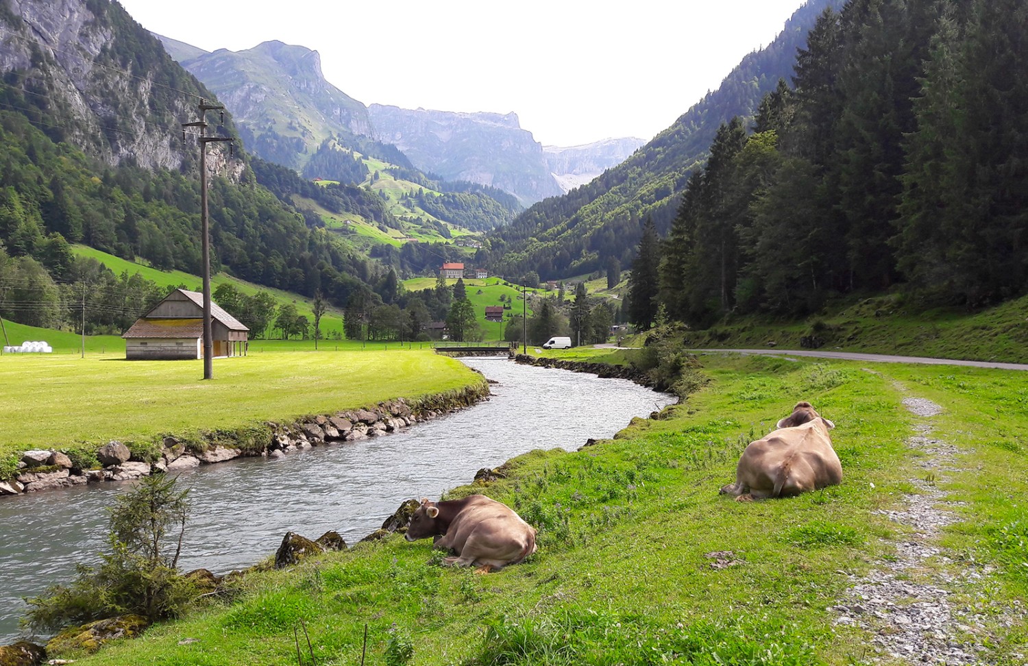 Point d’orgue idyllique de la randonnée dans le Bisistal. Photo: màd