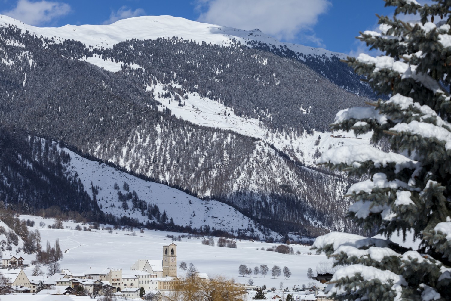 Gleich hinter Müstair liegt die Grenze zu Italien. Bild: Iris Kürschner