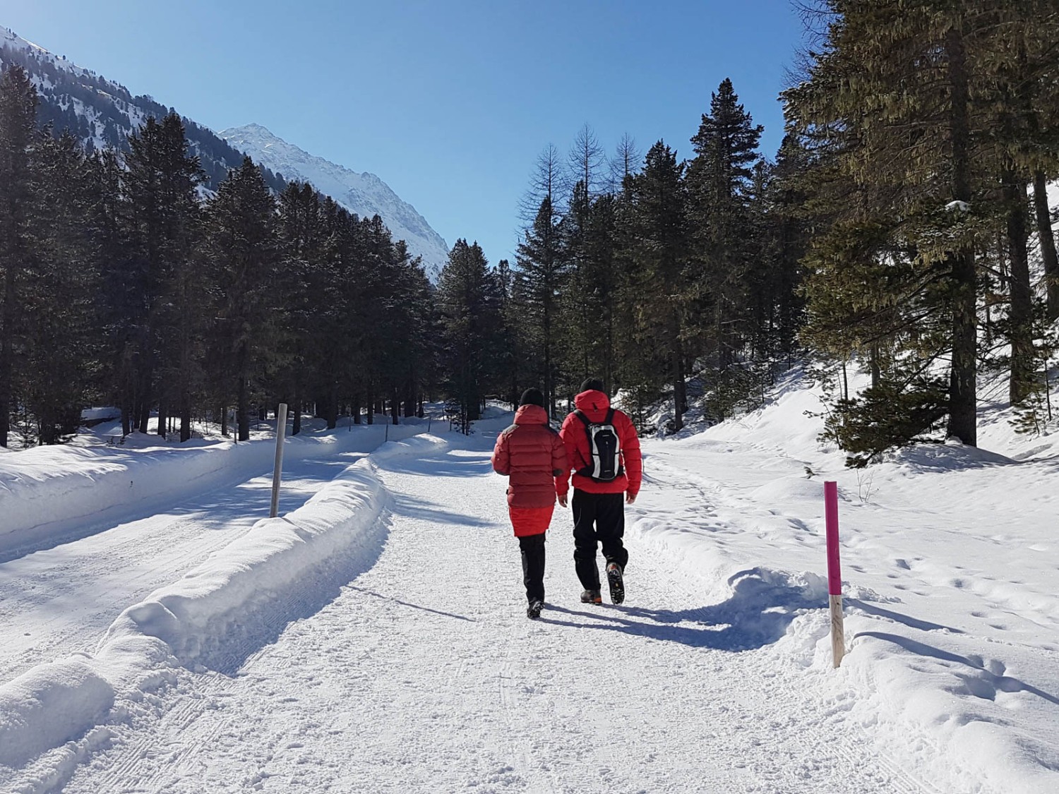 Les lieux se prêtent tout à fait à une promenade romantique. Photo: Laura Riedi 