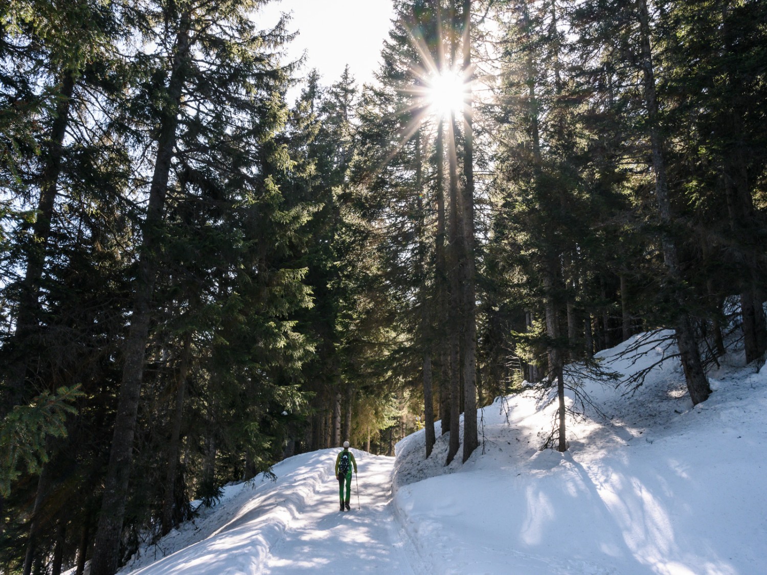 Auf dem Weg nach Spoina weiter talwärts. Bild: Jon Guler