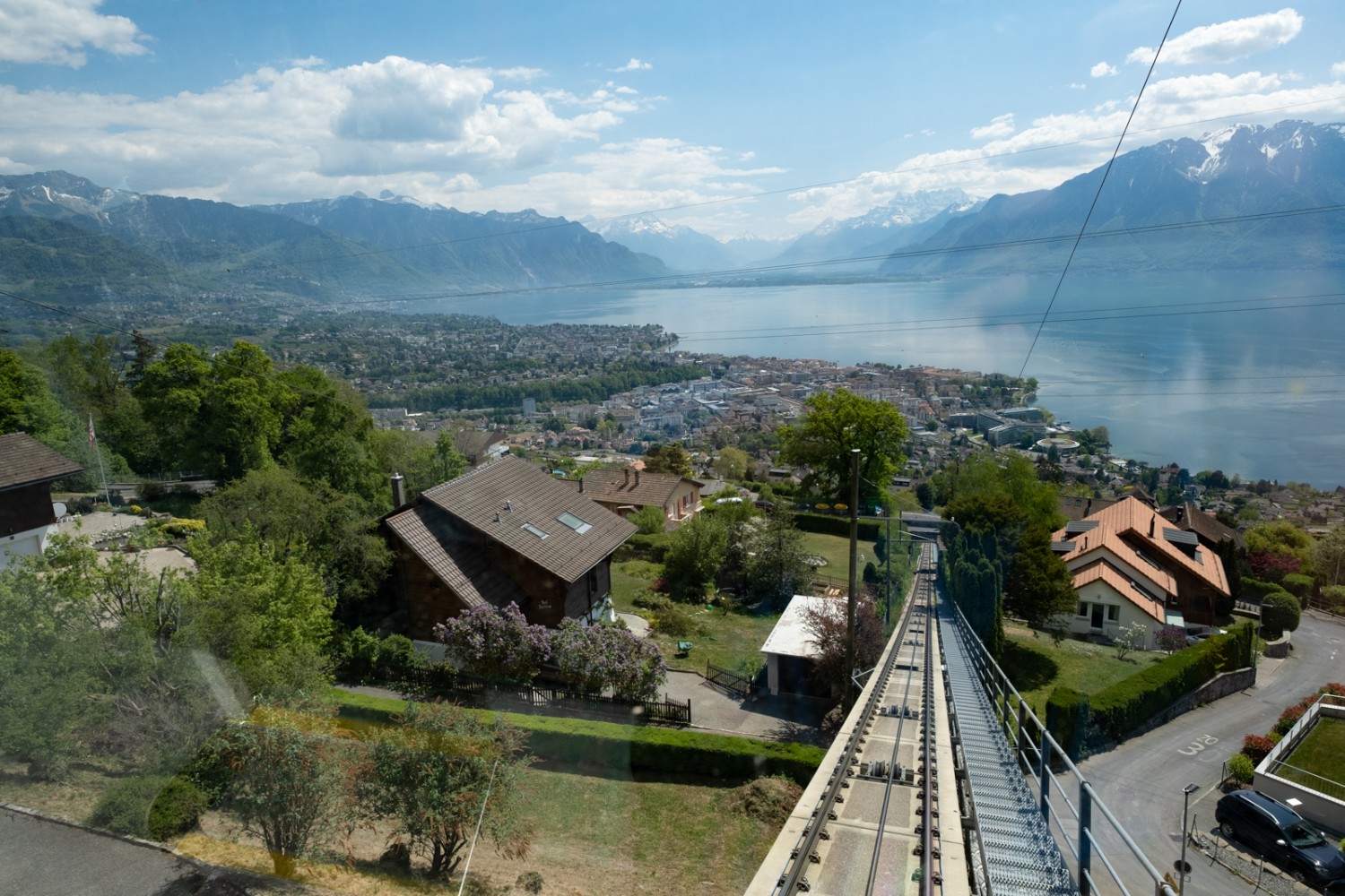 La funicolare vi porta comodamente a Vevey.