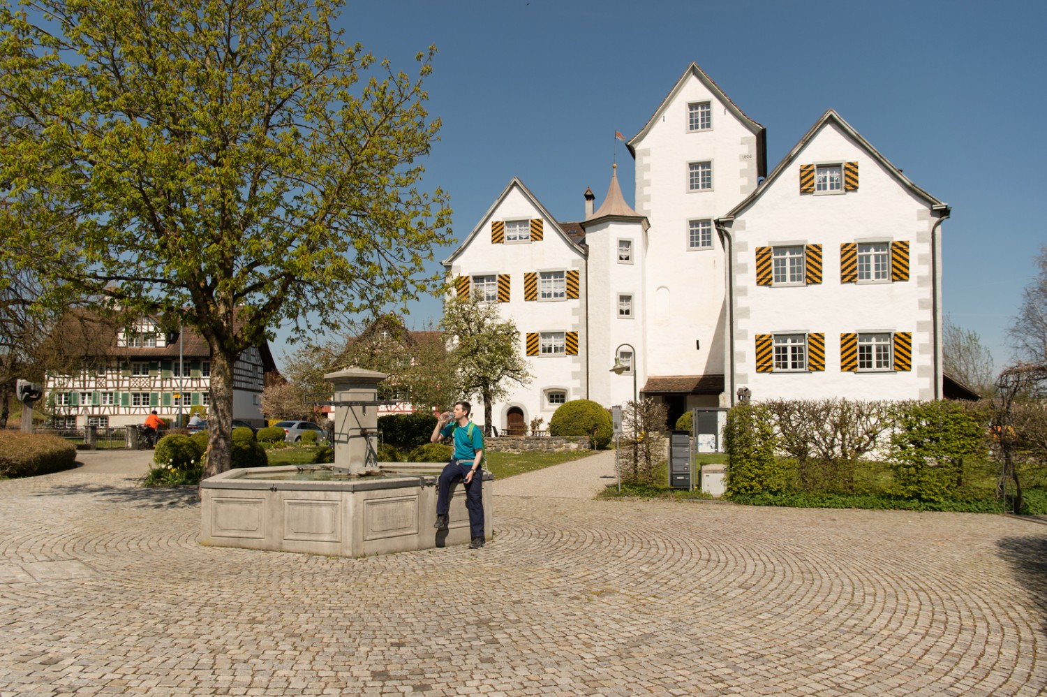 Petite pause désaltérante à Roggwil. Photo: Raja Läubli