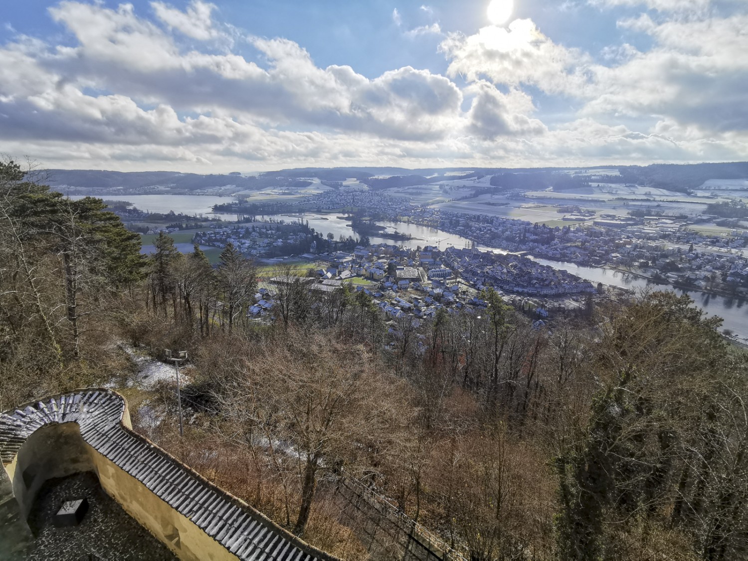 Vue du bourg de Hohenklingen sur la ville. Photo: Andreas Staeger