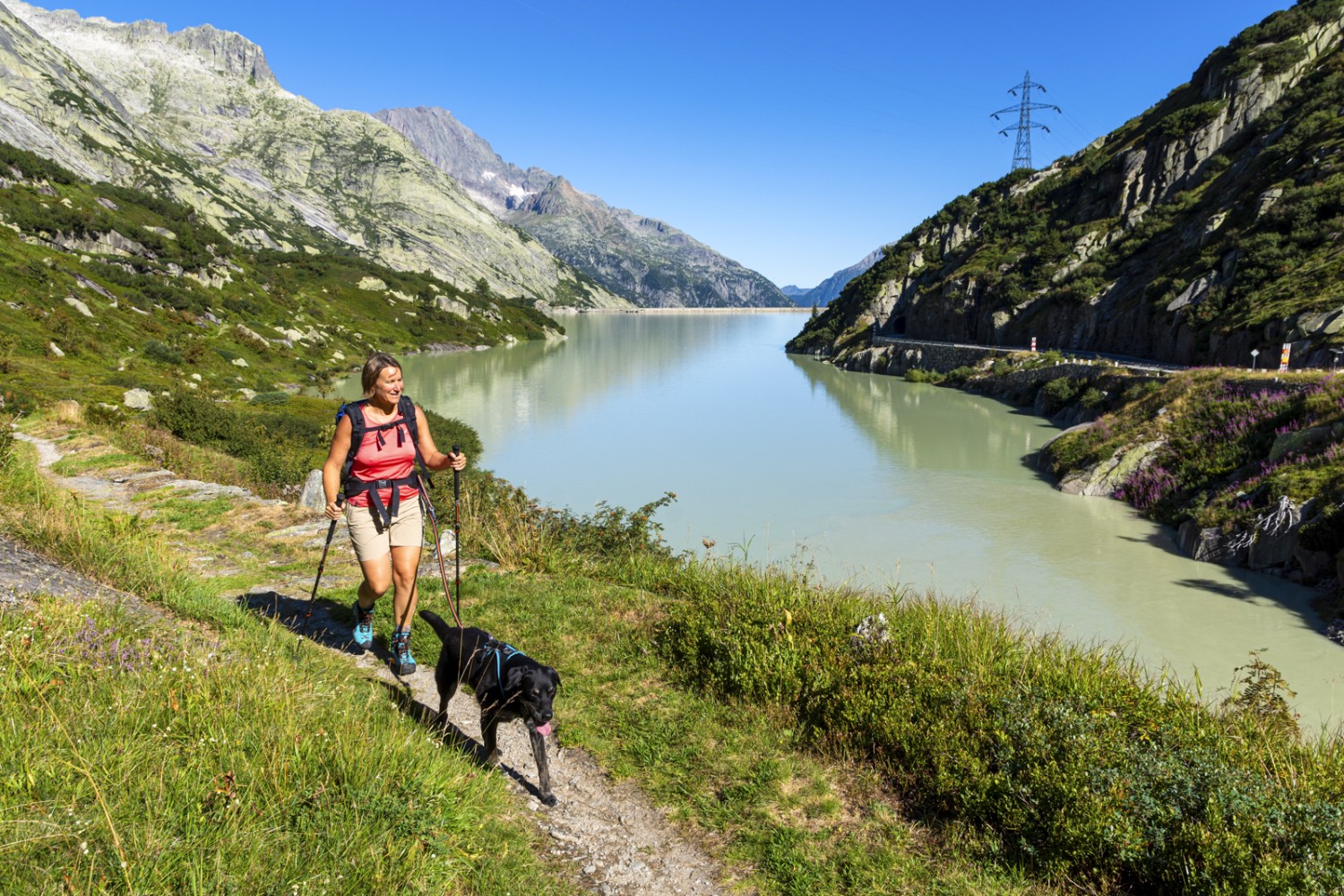 Plein de nature : le chemin longe le lac Räterichsboden. Photo: Franz Ulrich